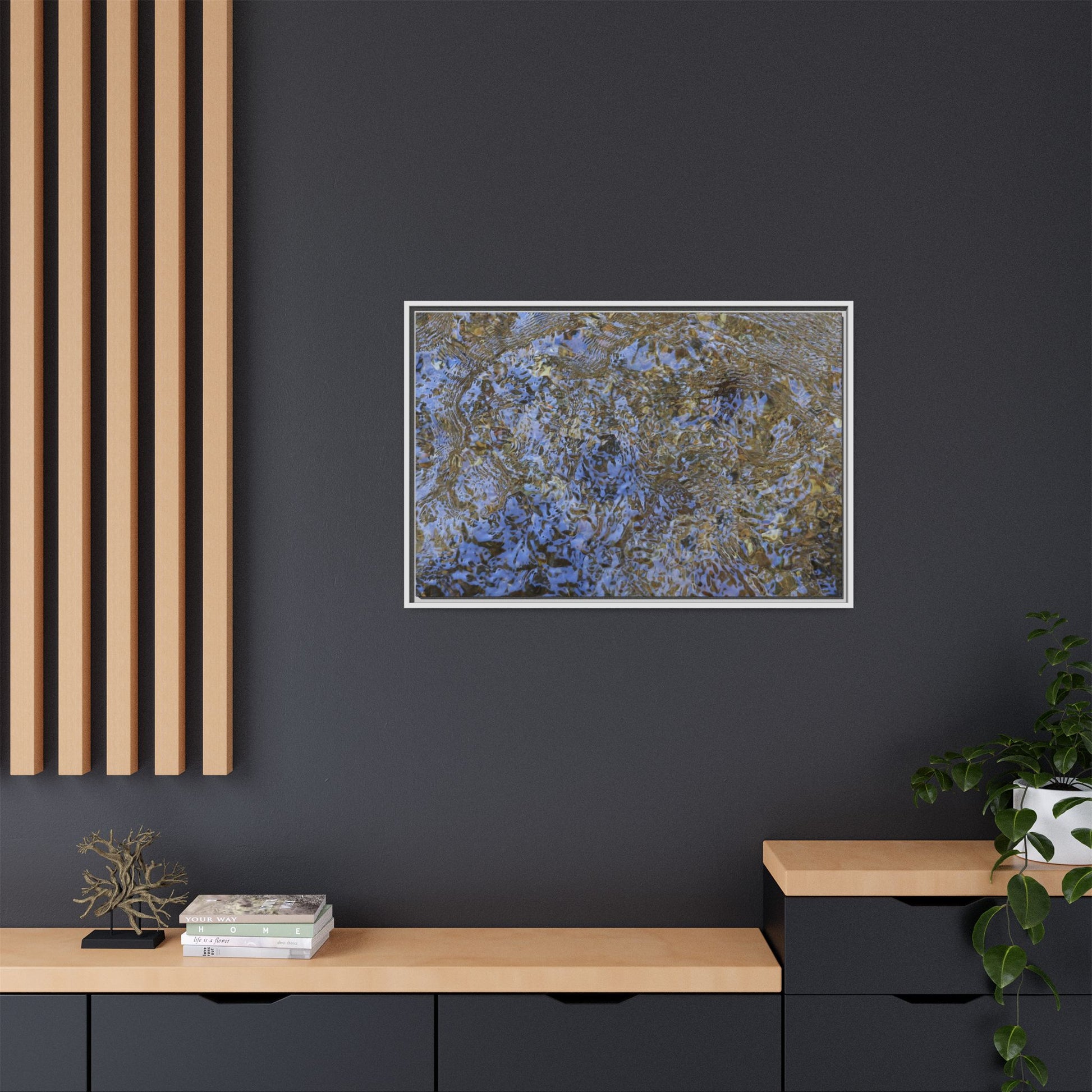 Aquatic Reflections - Unique Stretched Canvas Wall Art - Art By Earth