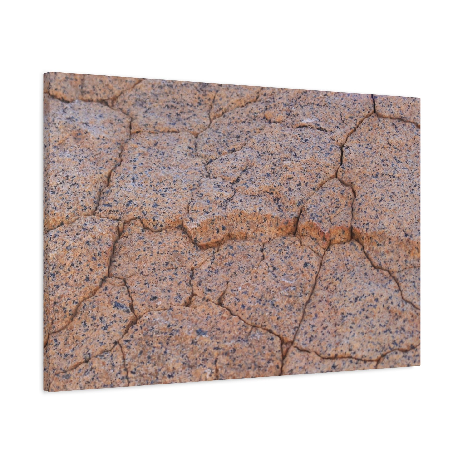 Cracked Earth's Whispers - Unique Frameless Canvas Wall Art - Art By Earth