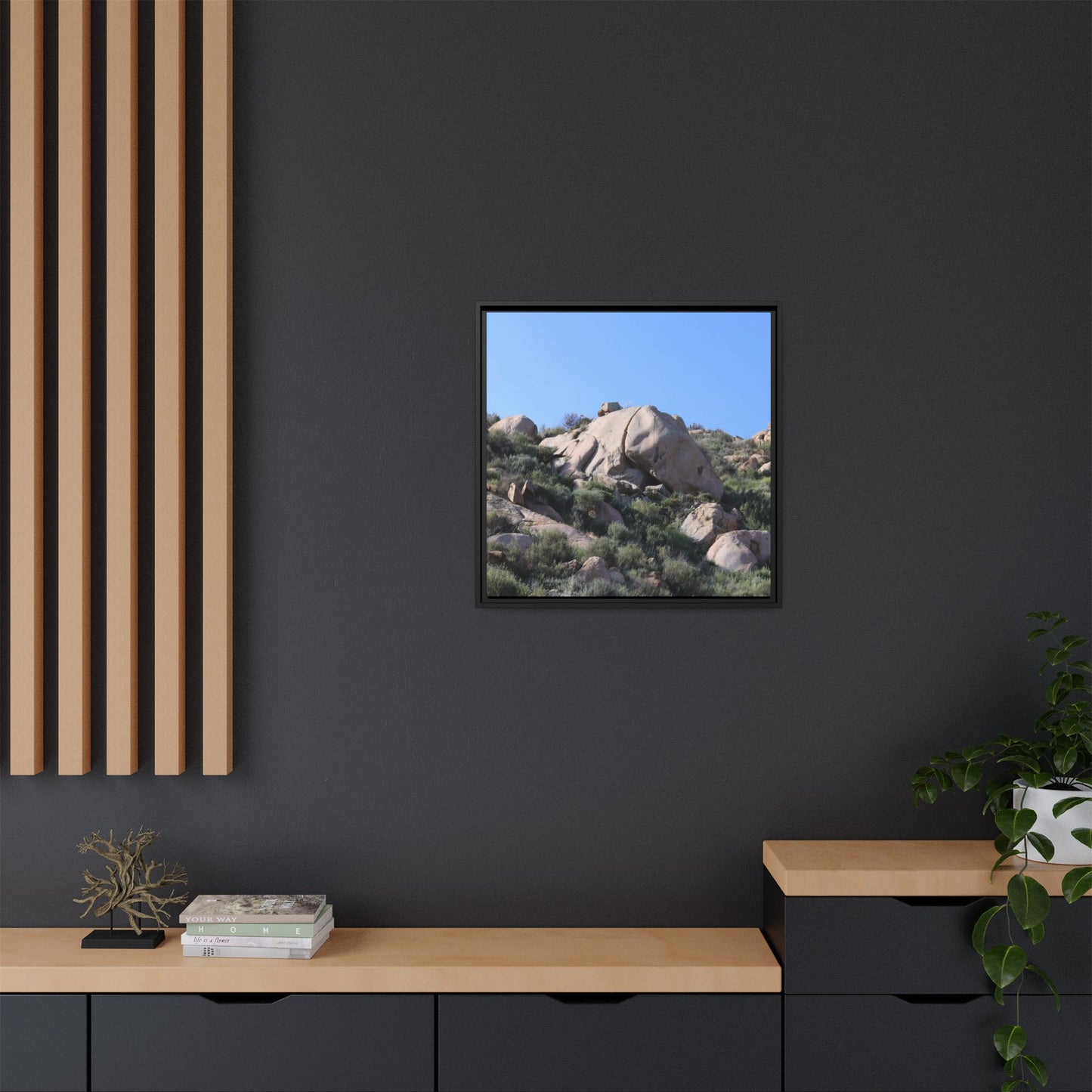 Ancient Stone Landscape - Unique Stretched Canvas Wall Art - Art By Earth