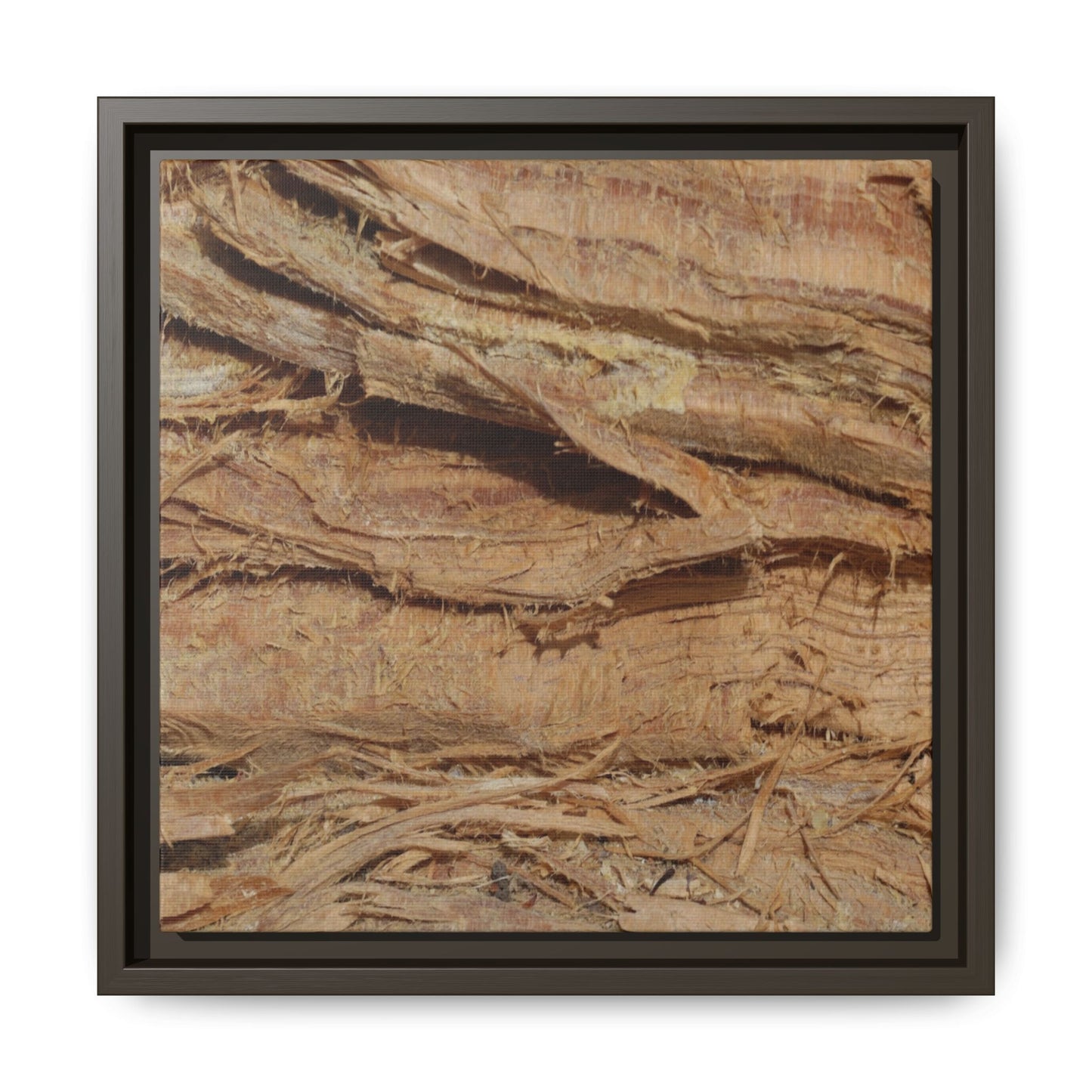 Splintered Bark - Unique Stretched Canvas Wall Art - Art By Earth