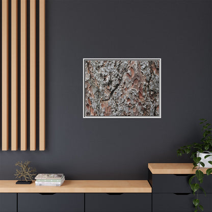 Bark Texture Symphony - Unique Stretched Canvas Wall Art - Art By Earth