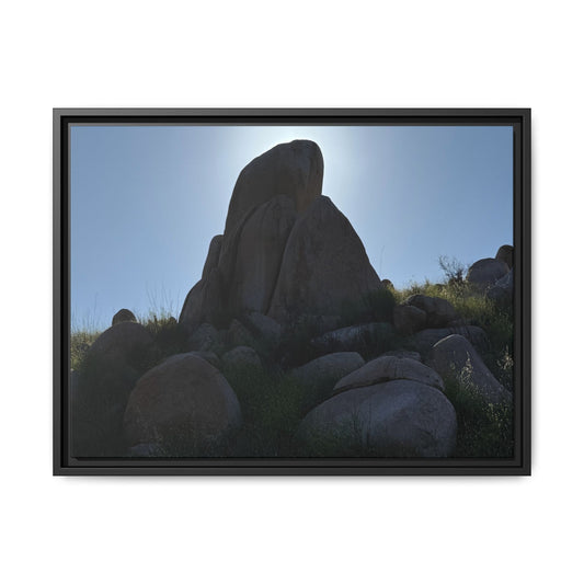 Boulder Silhouette - Unique Stretched Canvas Wall Art - Art By Earth