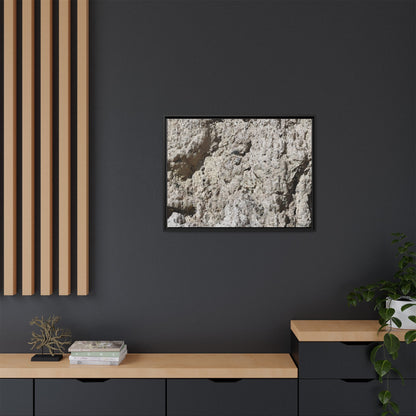 Weathered Stone Whispers - Unique Stretched Canvas Wall Art