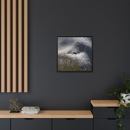 Weathered Boulder with Character - Unique Stretched Canvas Wall Art