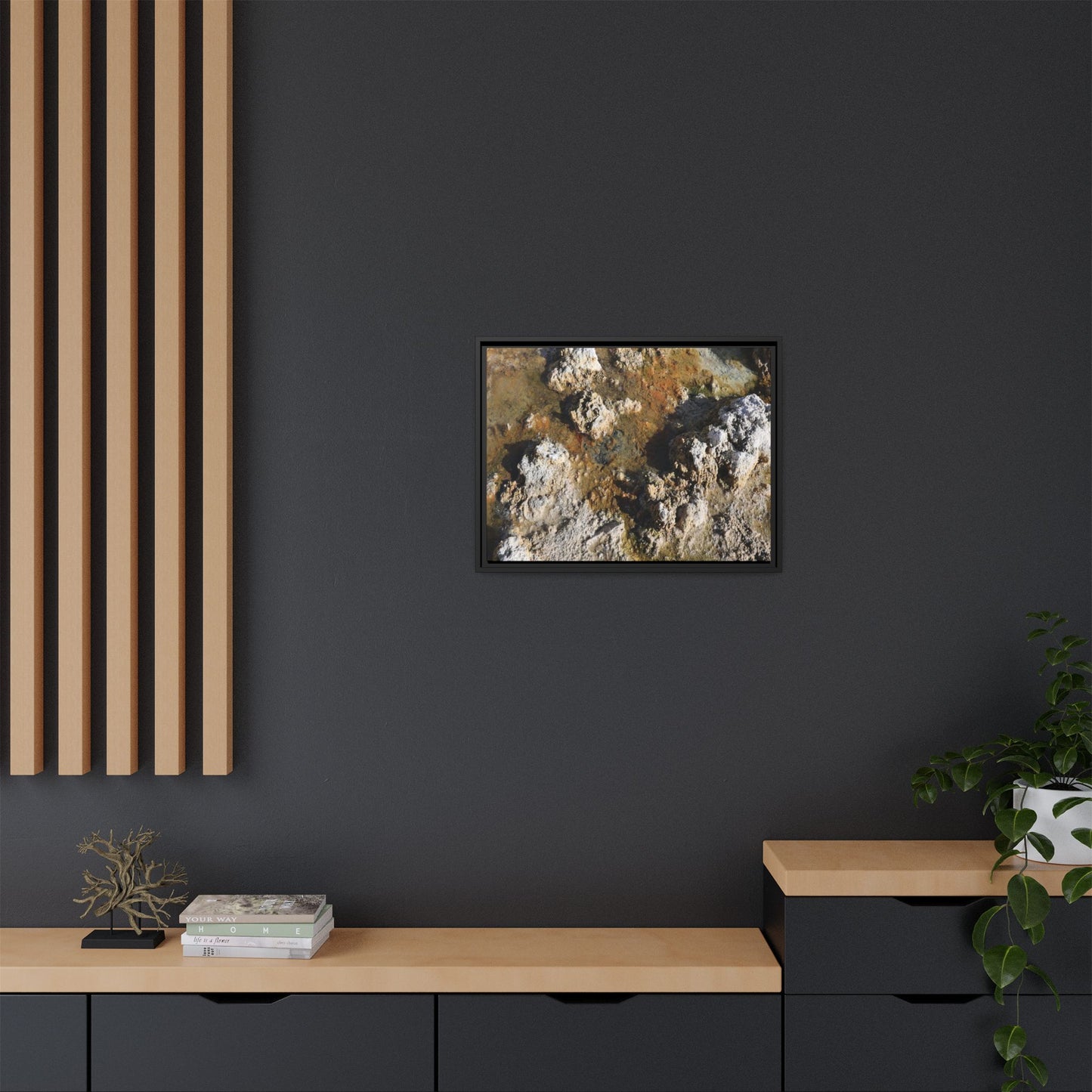Textural Metamorphosis - Unique Stretched Canvas Wall Art