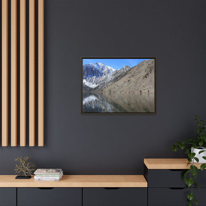 Mountain Mirror - Unique Stretched Canvas Wall Art