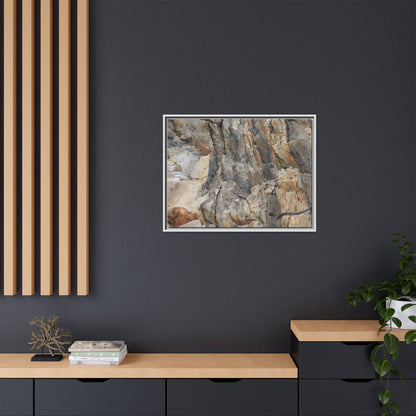 Stone's Silent Symphony - Unique Stretched Canvas Wall Art - Art By Earth