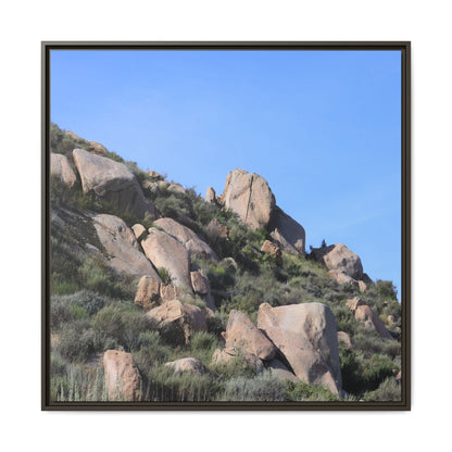 Ancient Boulders in Arid Landscape - Unique Stretched Canvas Wall Art - Art By Earth
