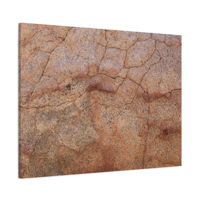 Cracked Earth's Whisper - Unique Frameless Canvas Wall Art - Art By Earth