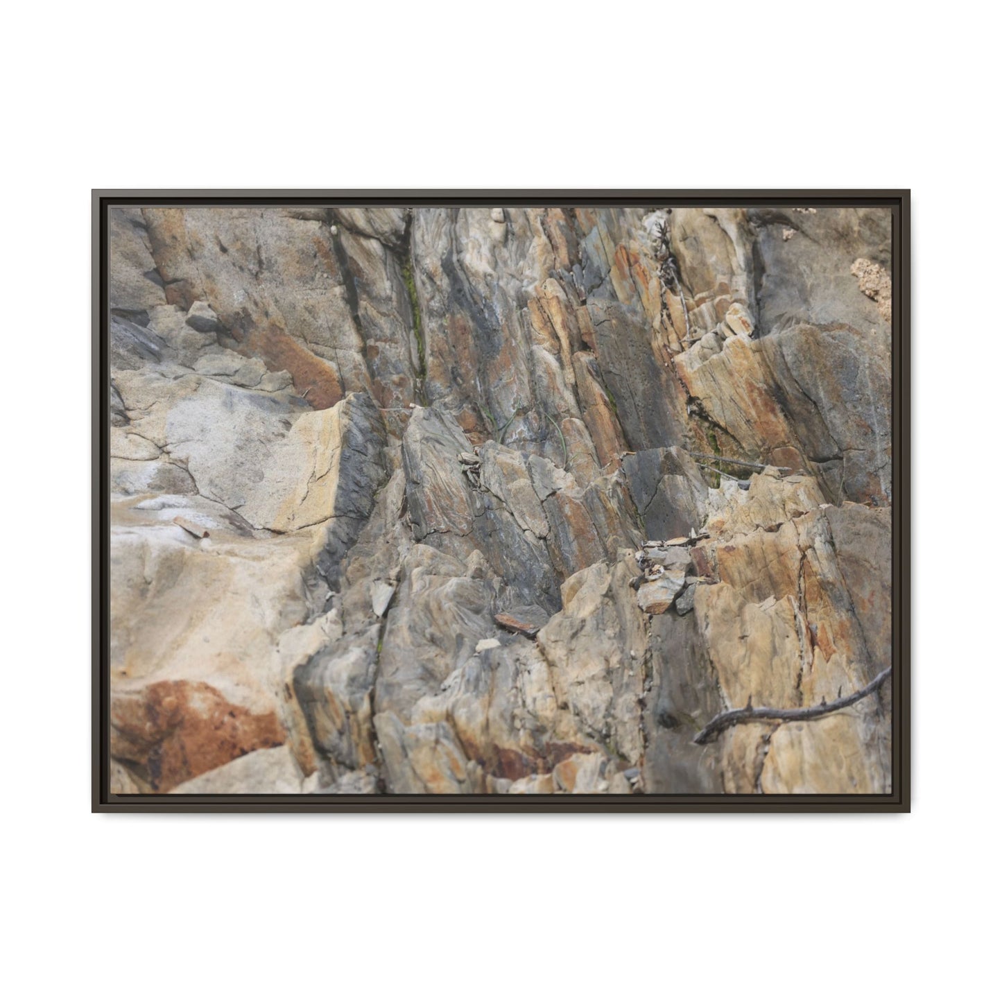 Stone's Silent Symphony - Unique Stretched Canvas Wall Art - Art By Earth