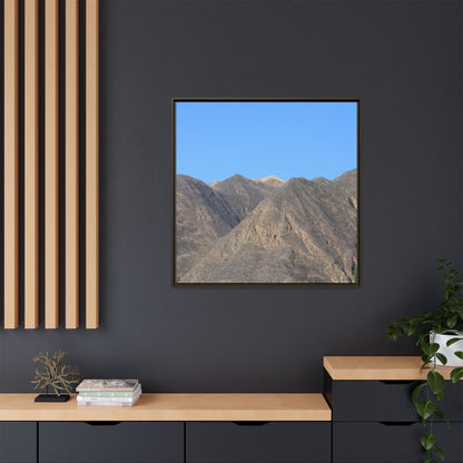 Echoes of Barren Peaks - Unique Stretched Canvas Wall Art - Art By Earth