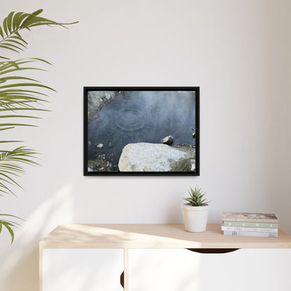 Ripples of Silence - Unique Stretched Canvas Wall Art