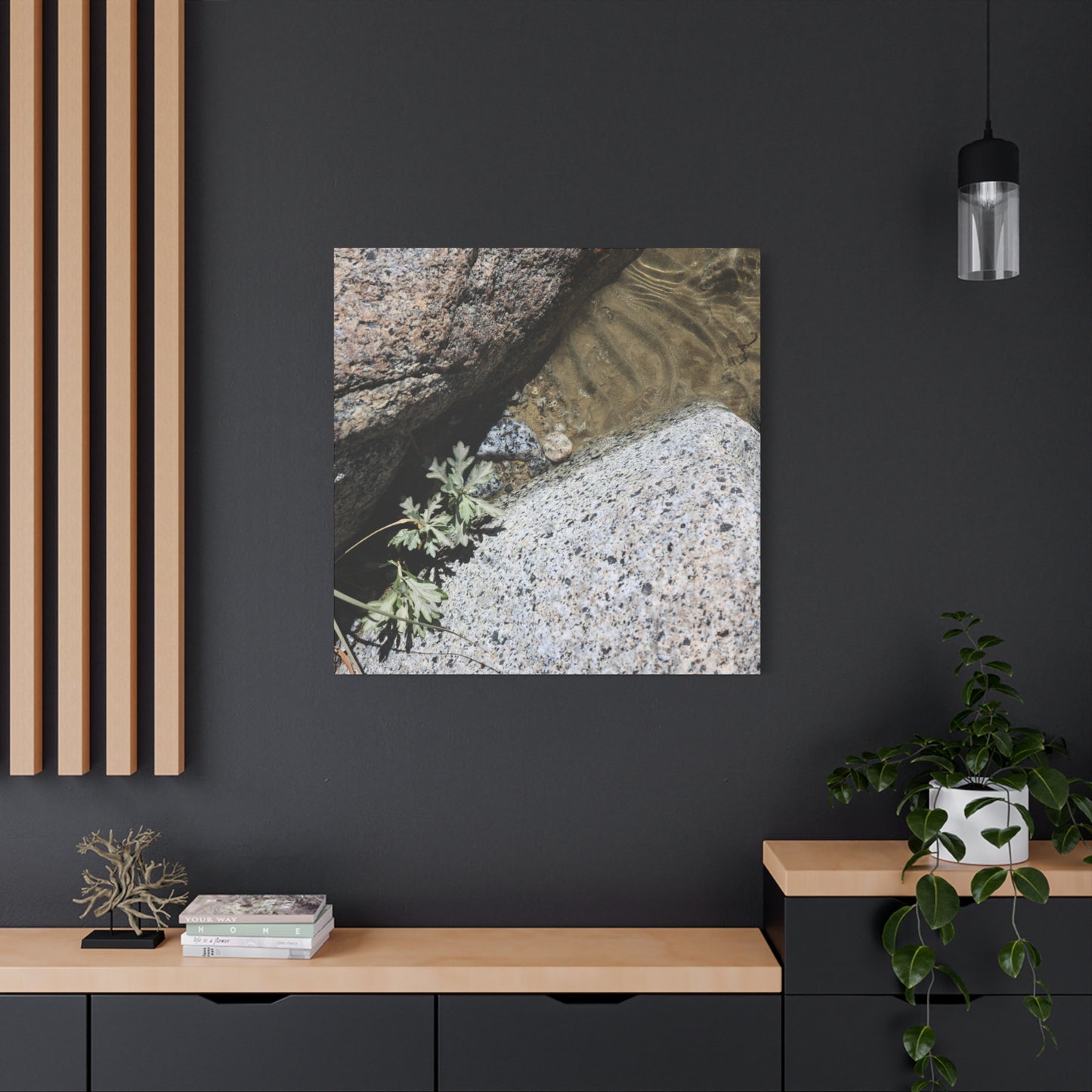 Between Stone and Sand - Unique Frameless Canvas Wall Art - Art By Earth