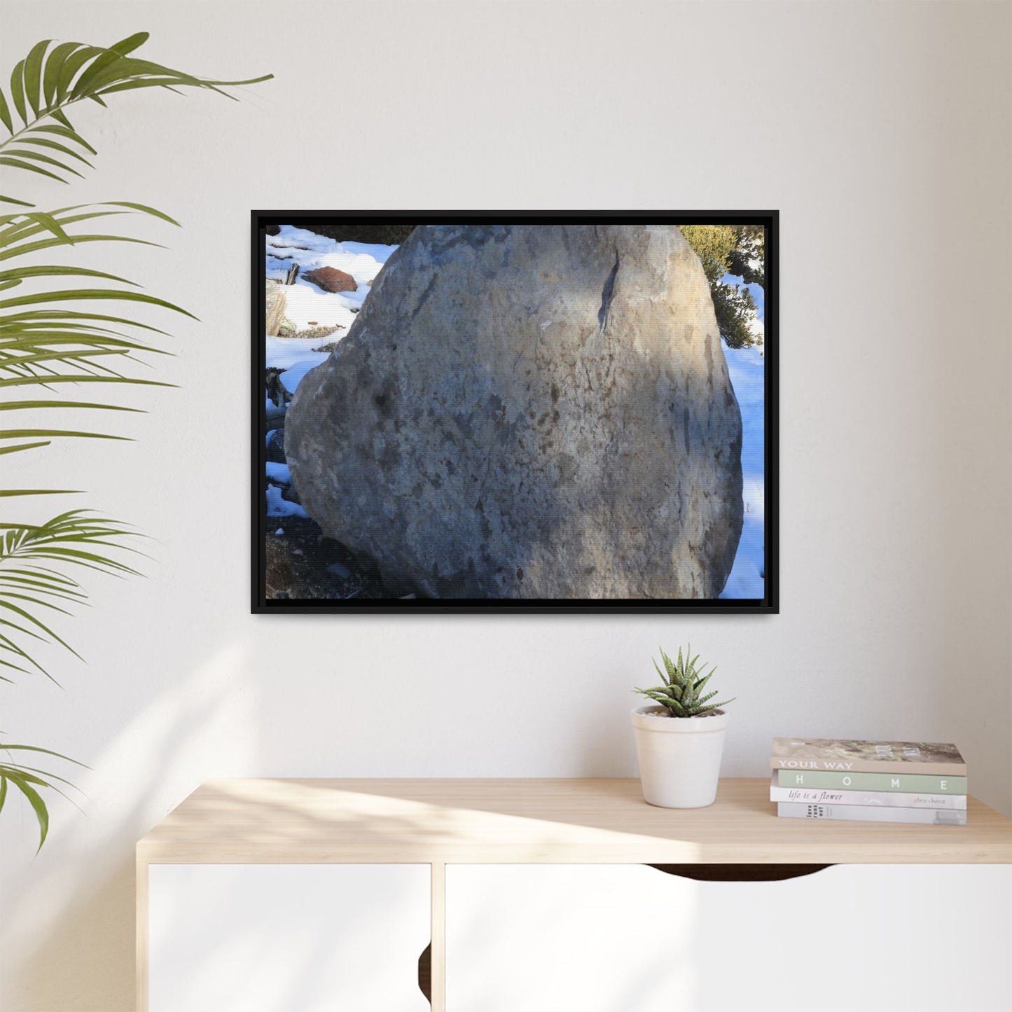 Glacial Solitude - Unique Stretched Canvas Wall Art