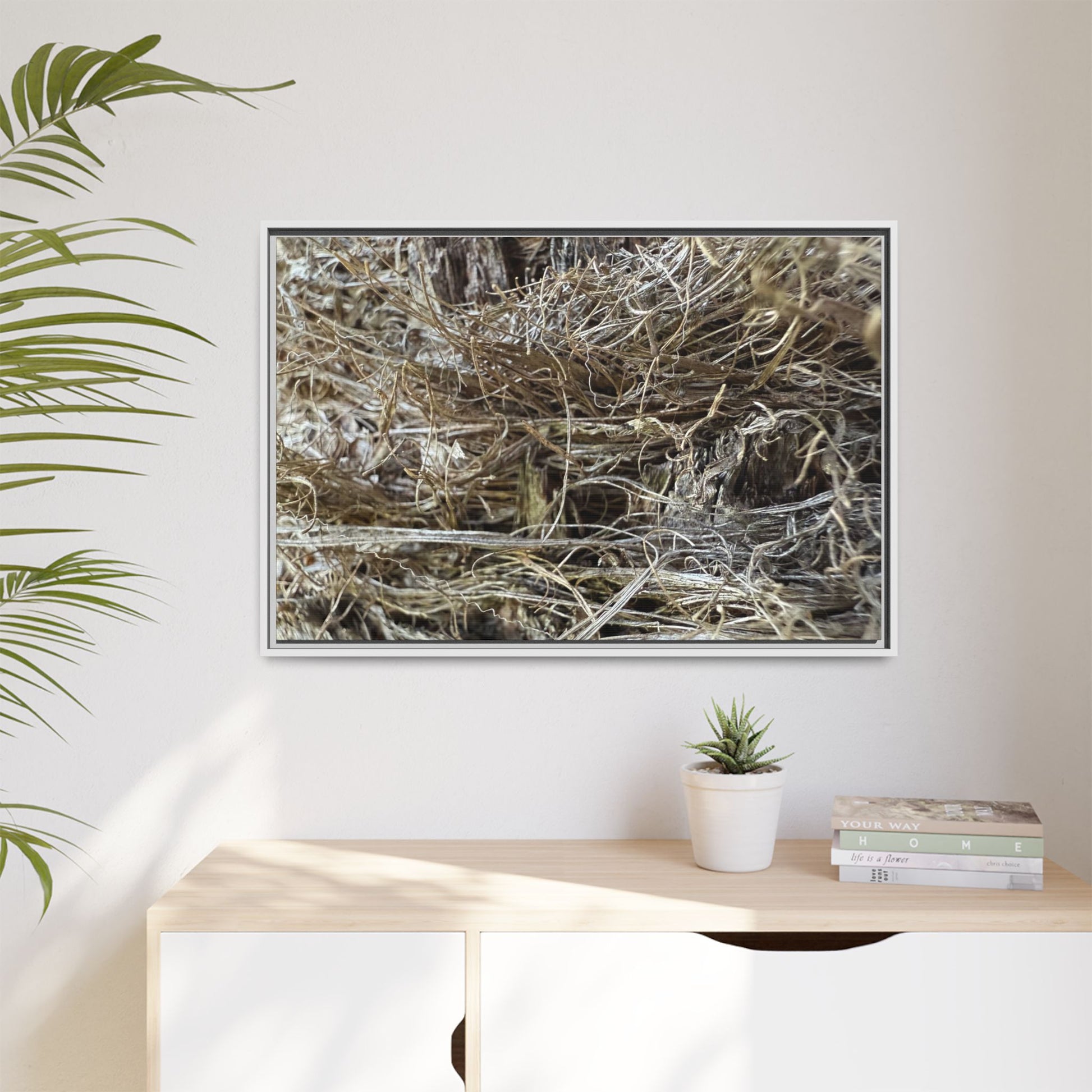 Tangled Whispers of Autumn - Unique Stretched Canvas Wall Art - Art By Earth