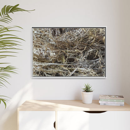 Tangled Whispers of Autumn - Unique Stretched Canvas Wall Art - Art By Earth