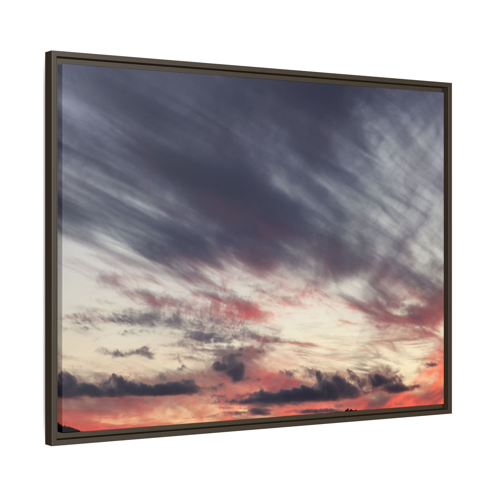 Fiery Sky at Dusk - Unique Stretched Canvas Wall Art - Art By Earth