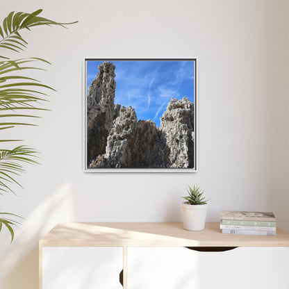 Weathered Sentinels - Unique Stretched Canvas Wall Art