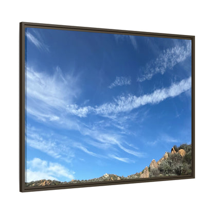 Arid Landscape with Rocky Outcrops - Unique Stretched Canvas Wall Art