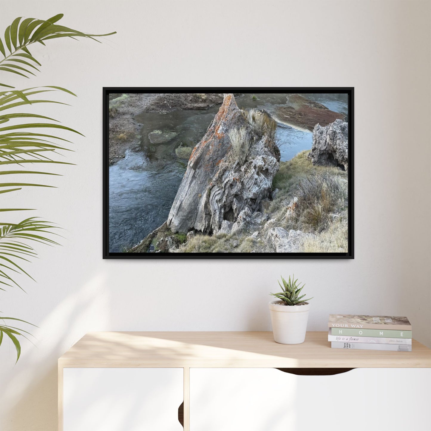 Carved by Water - Unique Stretched Canvas Wall Art