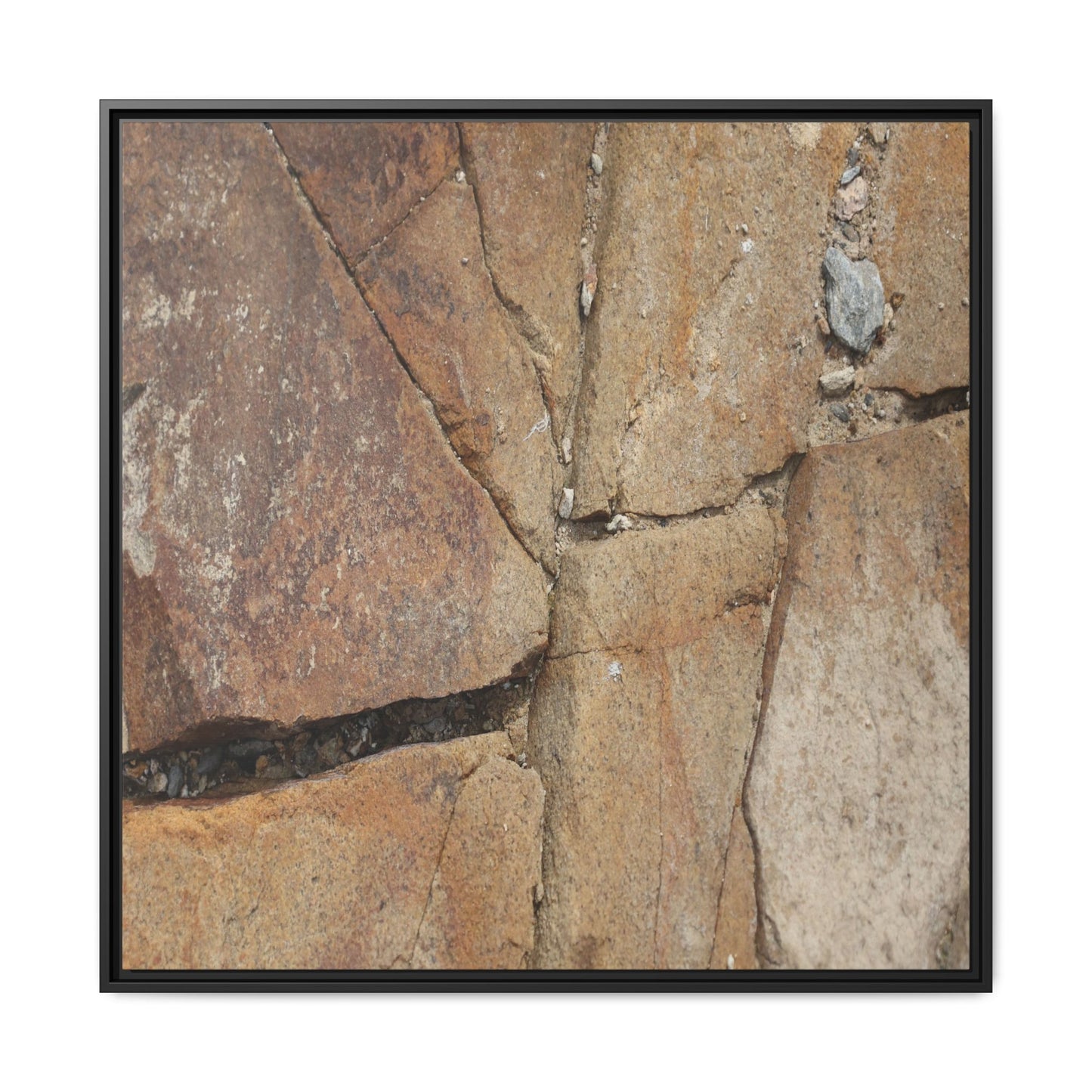 Rusty Crevices - Unique Stretched Canvas Wall Art - Art By Earth