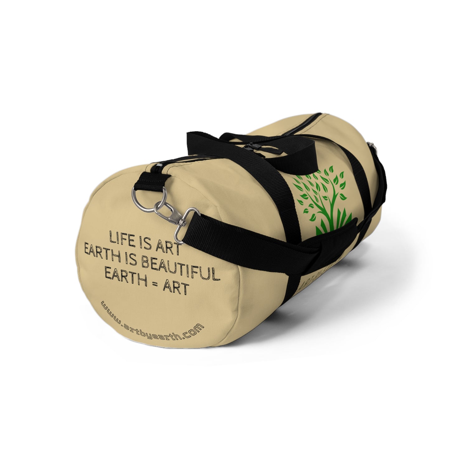 Brown/Beige - Z - ART BY EARTH DUFFEL BAG