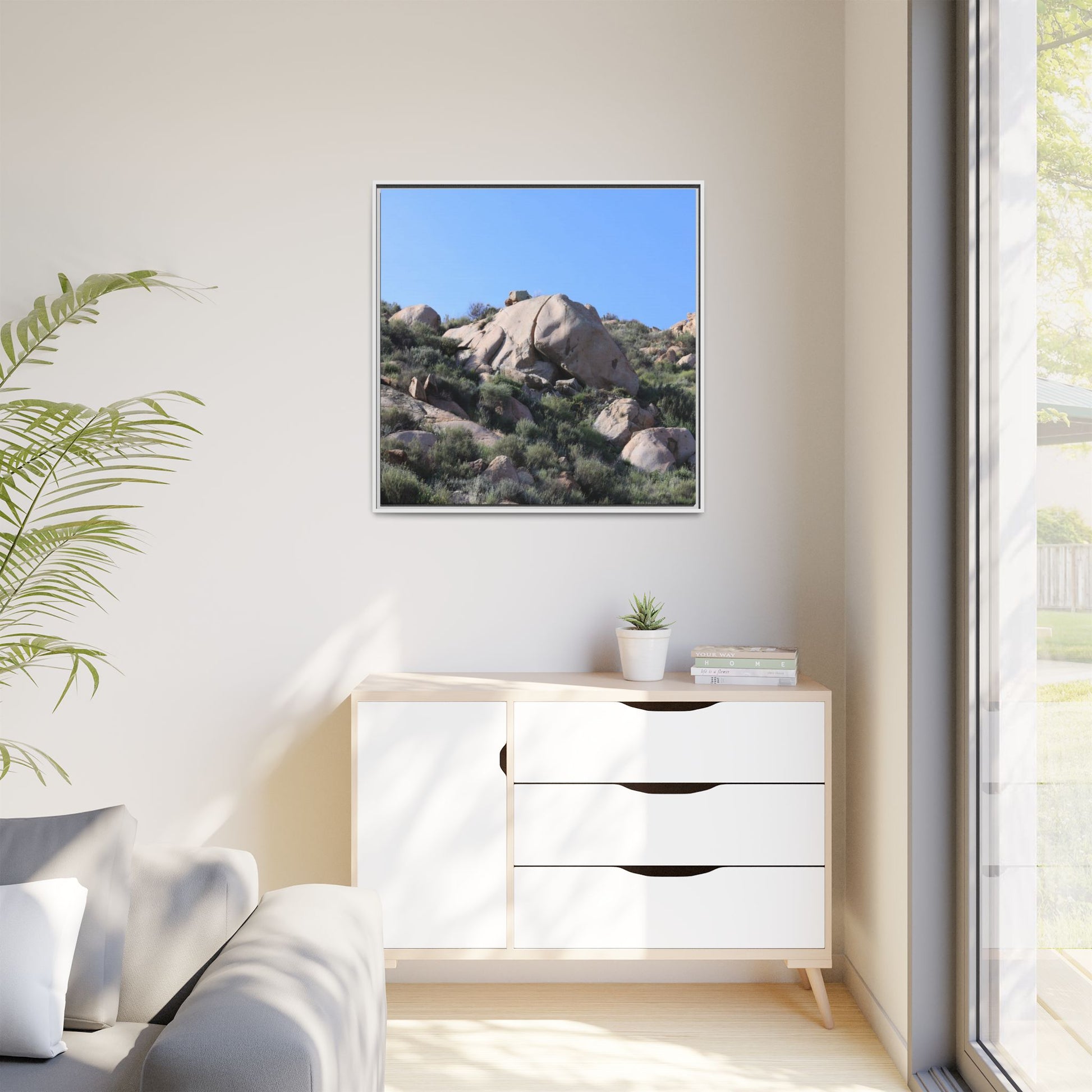 Ancient Stone Landscape - Unique Stretched Canvas Wall Art - Art By Earth
