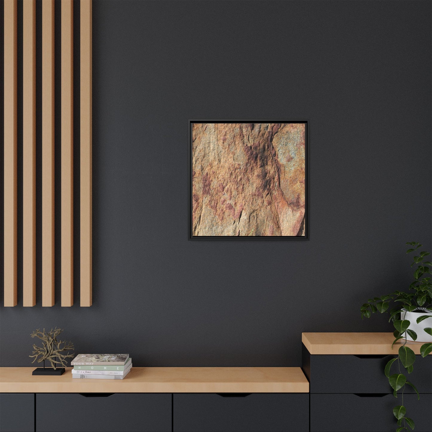 Russet Stone - Unique Stretched Canvas Wall Art - Art By Earth