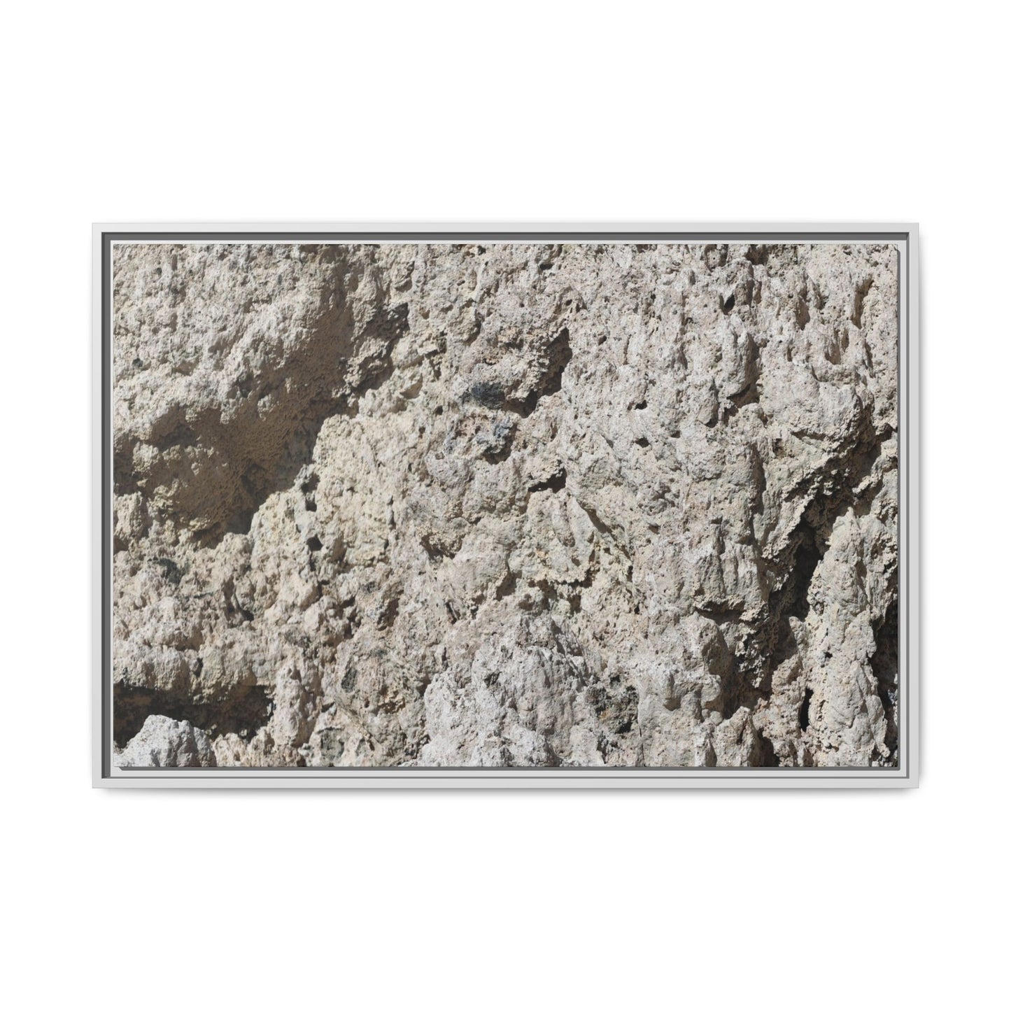 Weathered Stone Whispers - Unique Stretched Canvas Wall Art