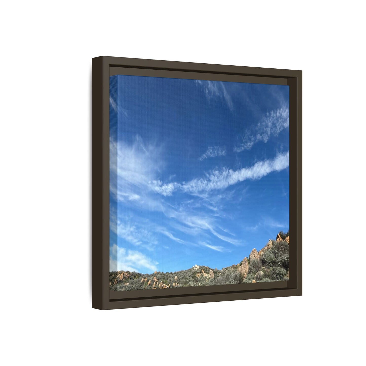 Arid Landscape with Rocky Outcrops - Unique Stretched Canvas Wall Art