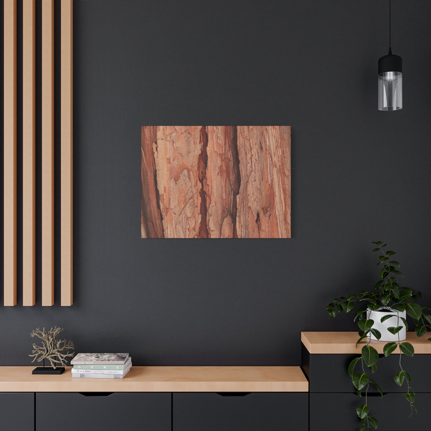 Bark Layers of Time - Unique Frameless Canvas Wall Art - Art By Earth