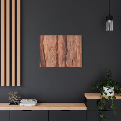 Bark Layers of Time - Unique Frameless Canvas Wall Art - Art By Earth