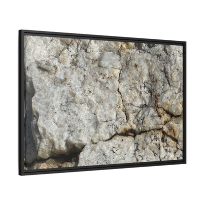 Weathered Limestone Formation - Unique Stretched Canvas Wall Art - Art By Earth