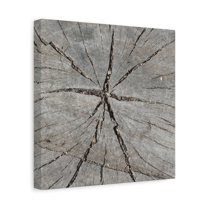 Cracked Chronicle - Unique Frameless Canvas Wall Art - Art By Earth
