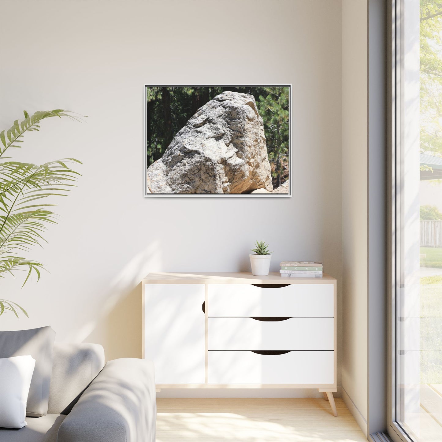 Stone's Silent Whisper - Unique Stretched Canvas Wall Art - Art By Earth