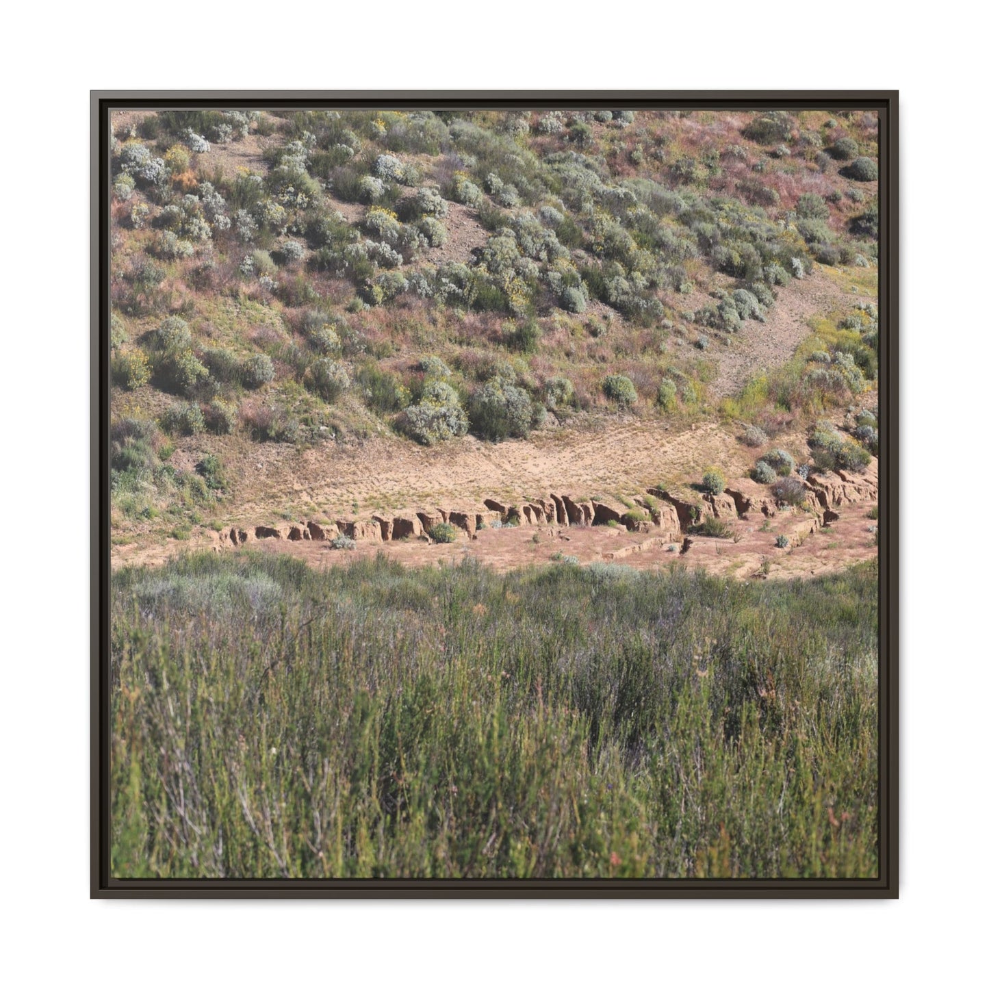 Ancient Dwellings in the Valley - Unique Stretched Canvas Wall Art - Art By Earth