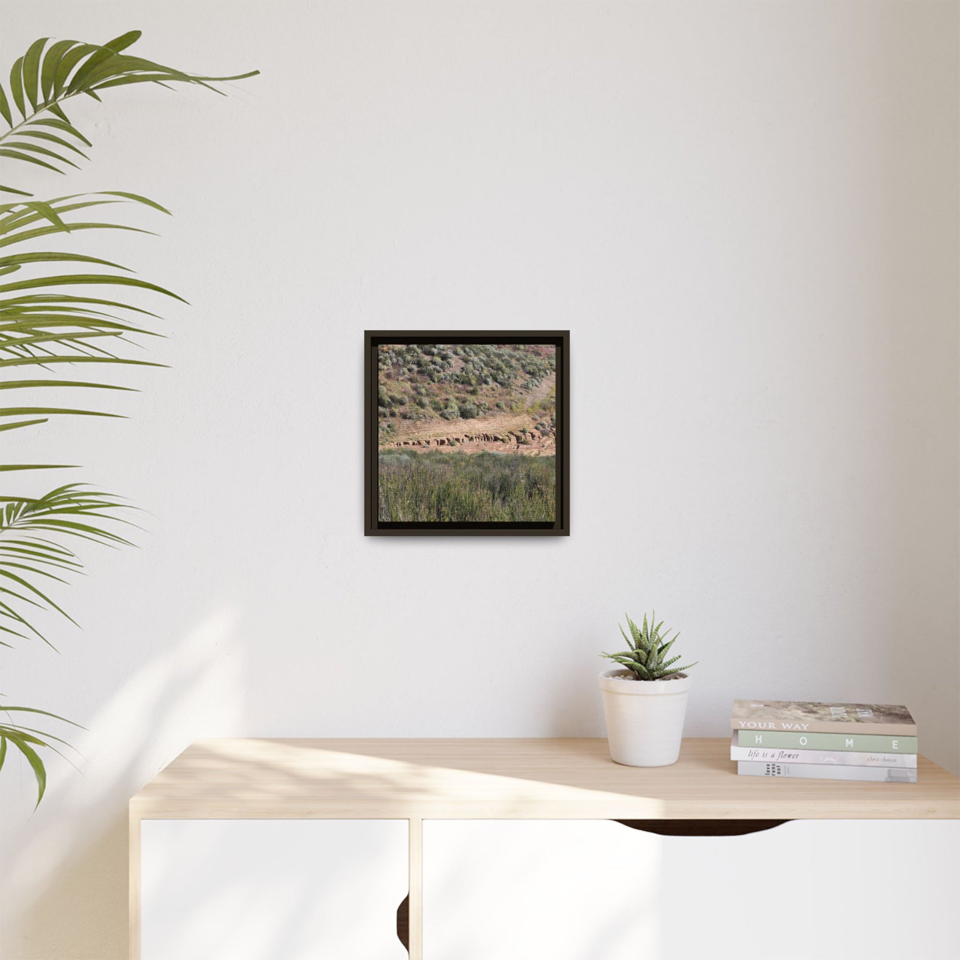 Ancient Dwellings in the Valley - Unique Stretched Canvas Wall Art - Art By Earth