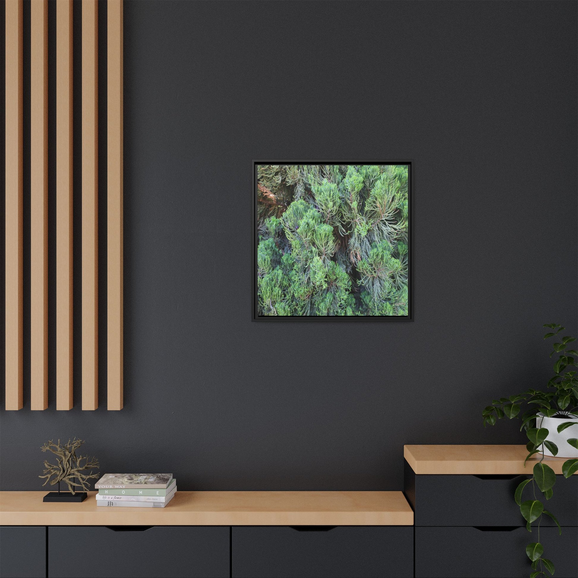 Verdant Whispers - Unique Stretched Canvas Wall Art - Art By Earth
