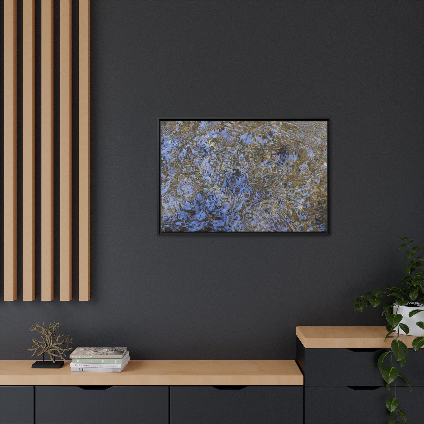 Aquatic Reflections - Unique Stretched Canvas Wall Art - Art By Earth