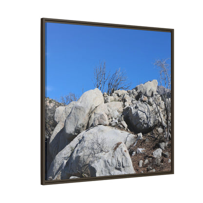 Barren Landscape with Boulder Formations - Unique Stretched Canvas Wall Art - Art By Earth