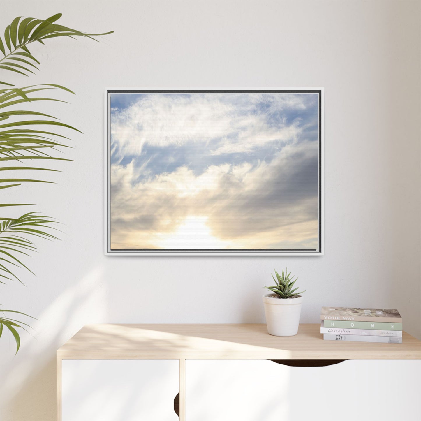 Sky's Ethereal Whisper - Unique Stretched Canvas Wall Art - Art By Earth