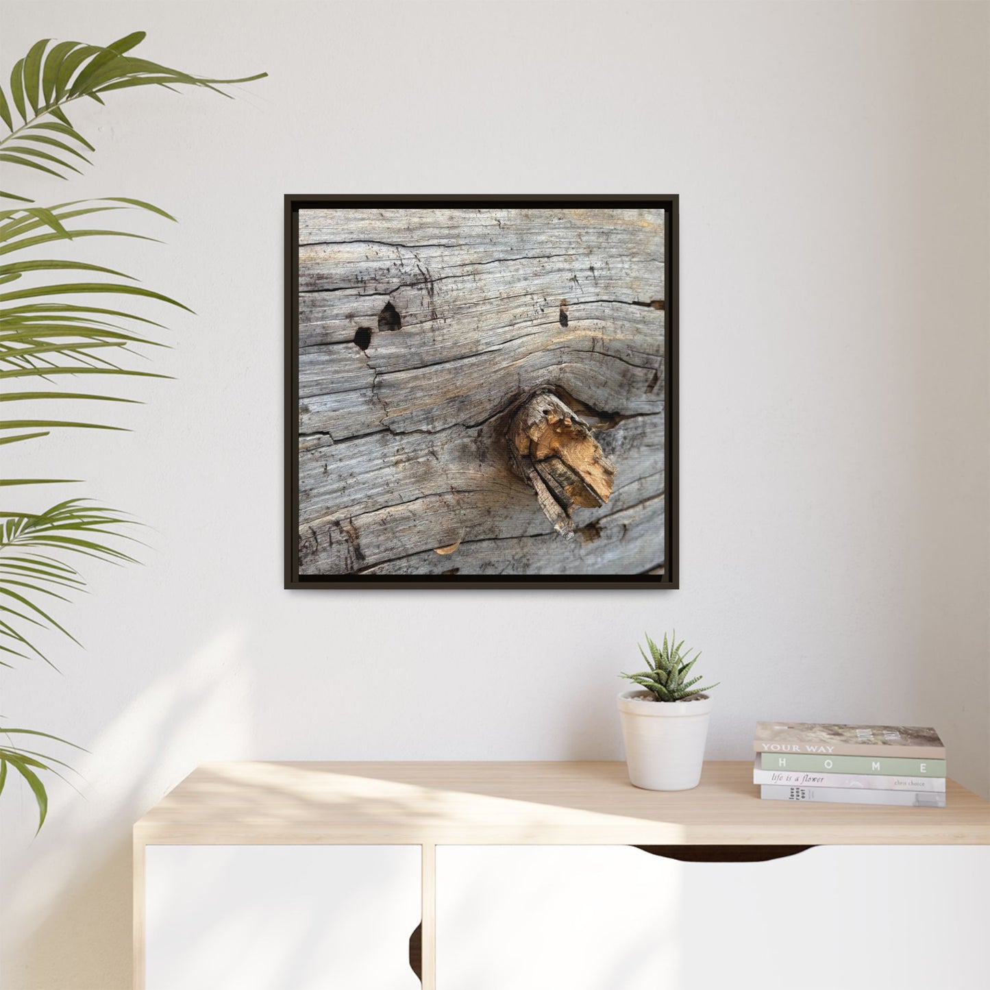 Weathered Wood Texture - Unique Stretched Canvas Wall Art - Art By Earth