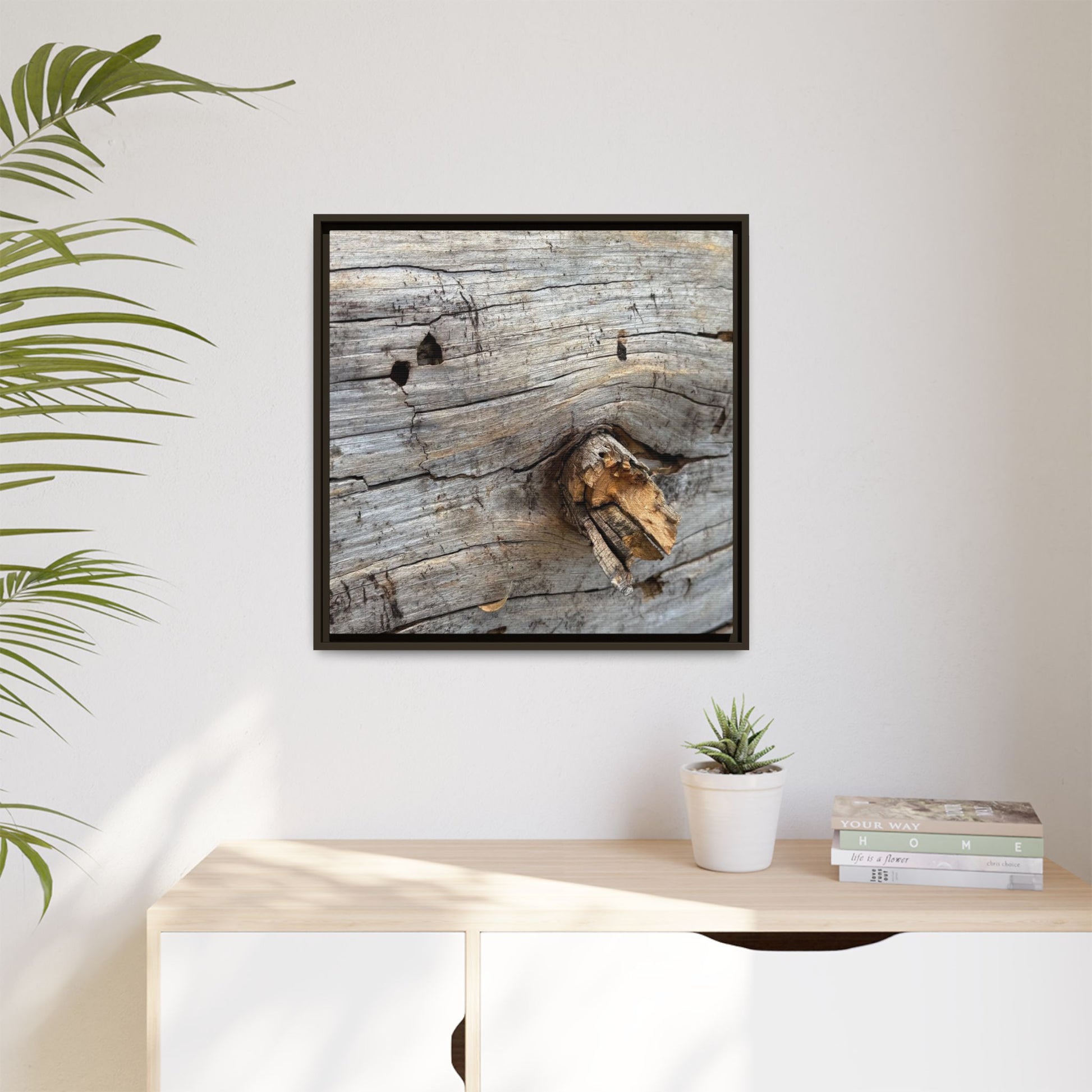 Weathered Wood Texture - Unique Stretched Canvas Wall Art - Art By Earth