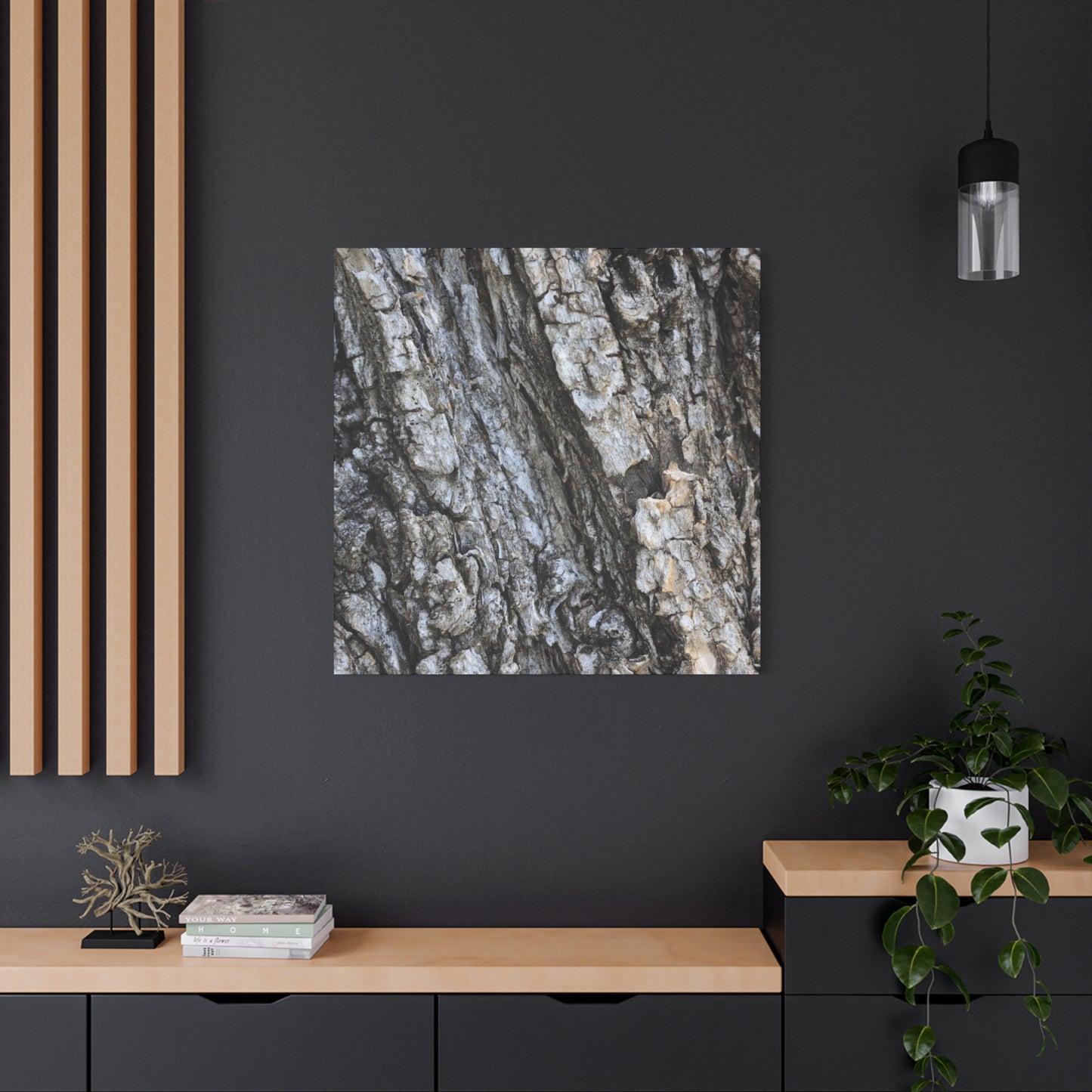 Nature's Rough Embrace - Unique Frameless Canvas Wall Art - Art By Earth