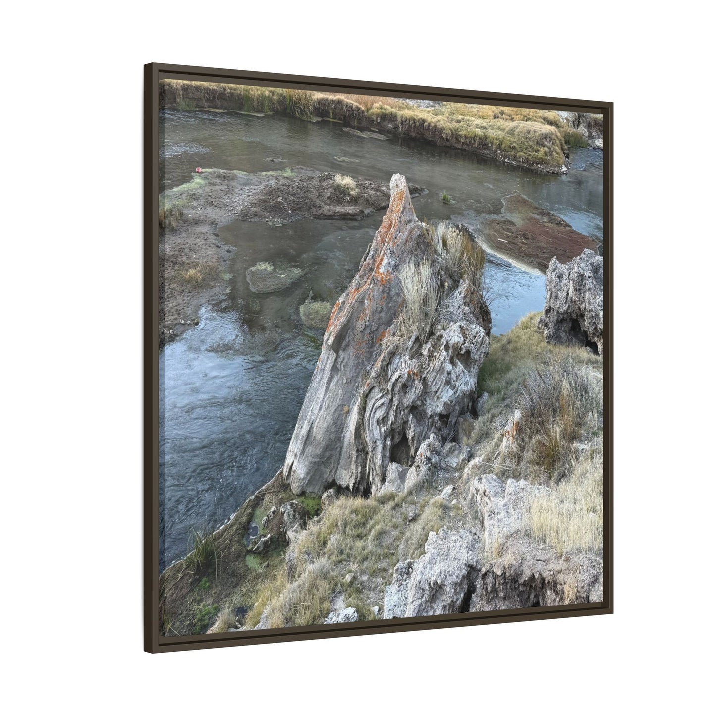 Carved by Water - Unique Stretched Canvas Wall Art