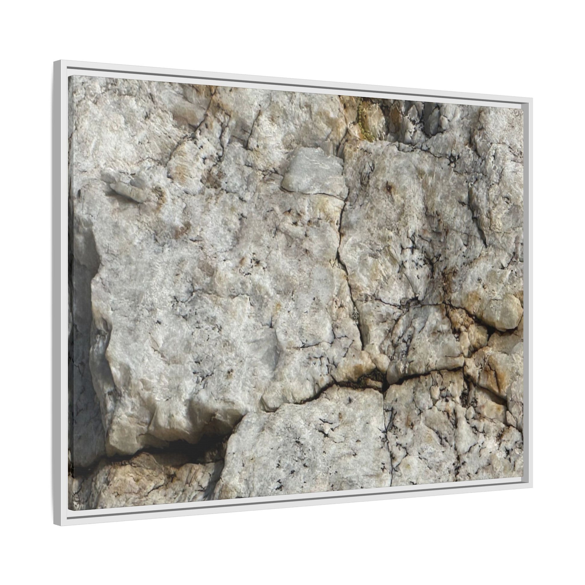 Weathered Limestone Formation - Unique Stretched Canvas Wall Art - Art By Earth