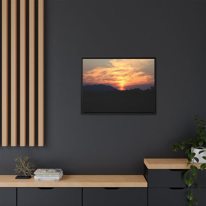 Gilded Horizon - Unique Stretched Canvas Wall Art - Art By Earth