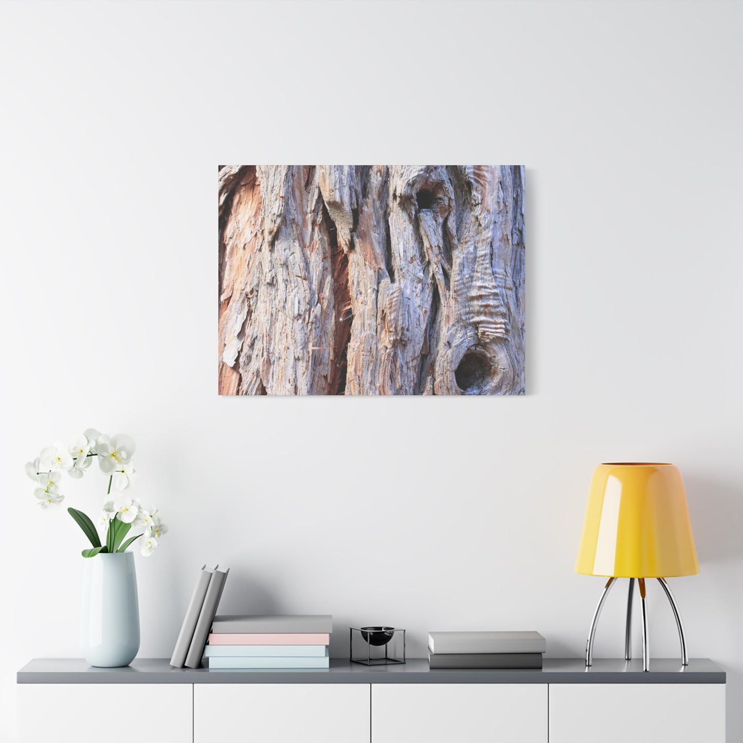 Aged Bark Surface - Unique Frameless Canvas Wall Art - Art By Earth