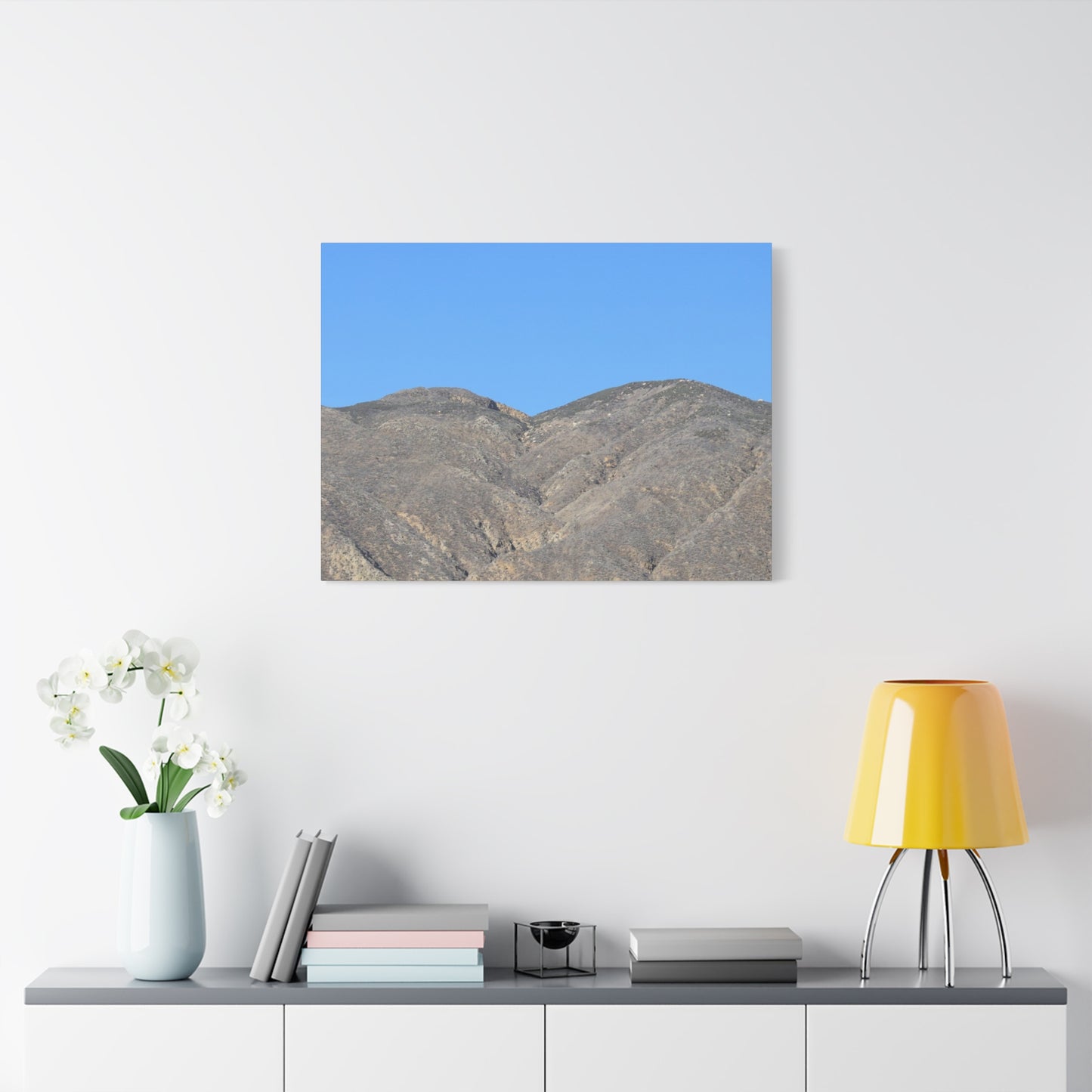 Dusty Peaks of Silence - Unique Frameless Canvas Wall Art - Art By Earth