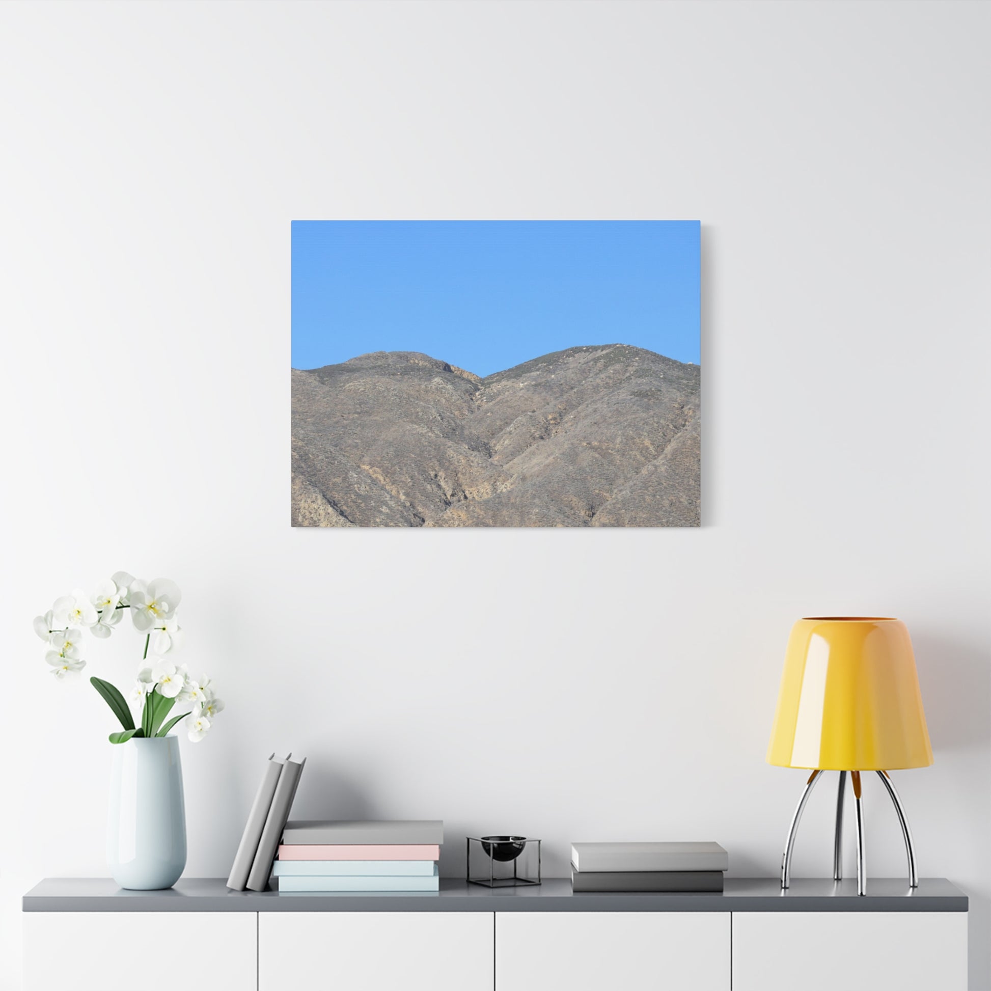 Dusty Peaks of Silence - Unique Frameless Canvas Wall Art - Art By Earth